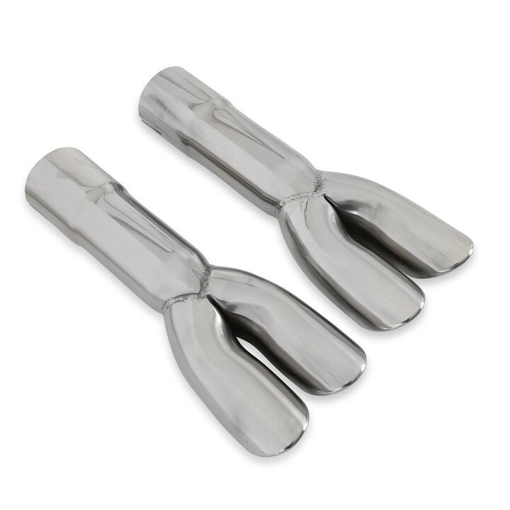 Scott Drake Hi-Flow GT Exhaust Tips, 2.25", Stainless Steel - C7ZZ-5258-GT2