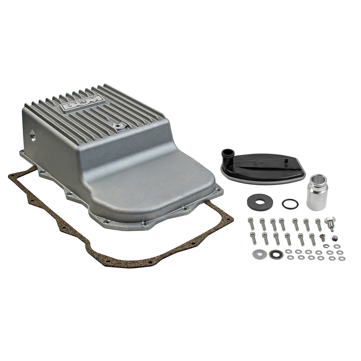 B&M Hi-Tek Deep Heavy Duty Transmission Pan - Aluminum - 70395