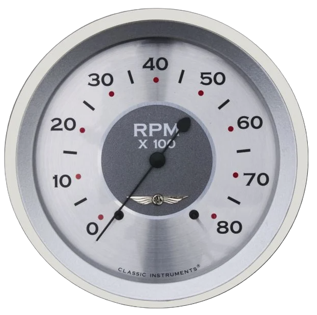 Classic Instruments All American 4-5/8" Tachometer Gauge - AW71SRC