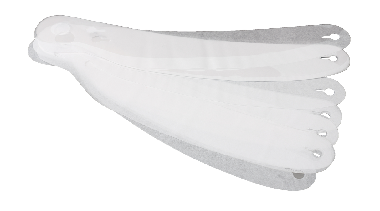 RaceQuip Pro 2mm Clear Helmet Face Shield Tear-Offs - Pack of 20 - 203213RQP