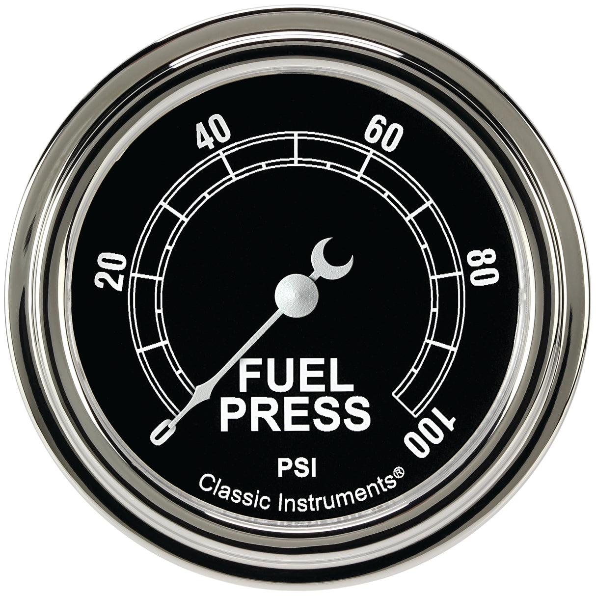 Classic Instruments Traditional 2-5/8" Fuel Pressure Gauge (100 PSI) - TR346SLF