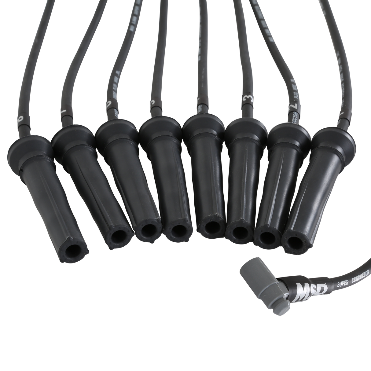 MSD Wire Set, Super Conductor, BB Chevy w/Front Drive & Pro Stock ZR1 Boots - 30843