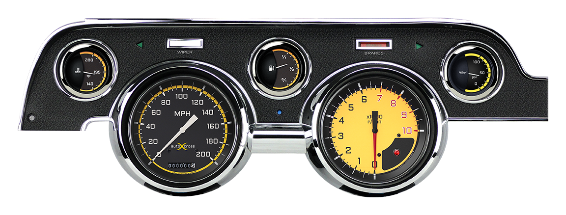 Classic Instruments Auto Cross Yellow Package - MU67AXY