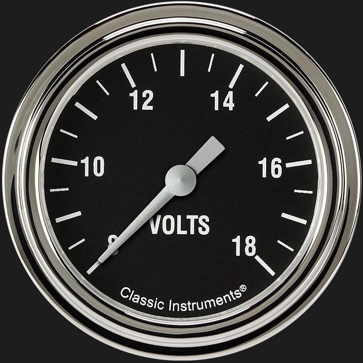 Classic Instruments Hot Rod 2 5/8" Voltage Gauge - HR330SLF