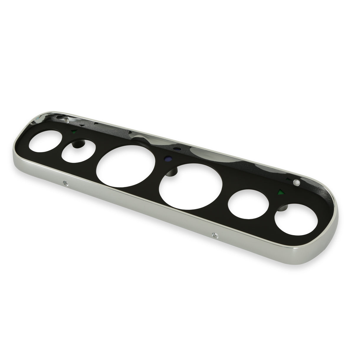 Scott Drake 6 Hole Instrument Bezel Black - C5ZZ-10838-6-BK
