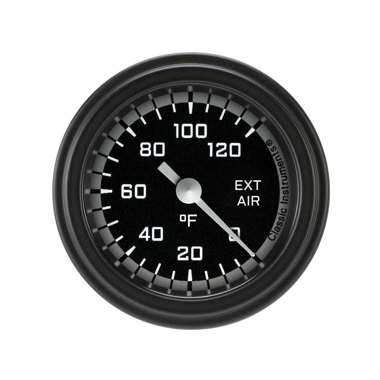 Classic Instruments Autocross Gray 2 1/8" External Air Temp. Gauge - AX199GBLF