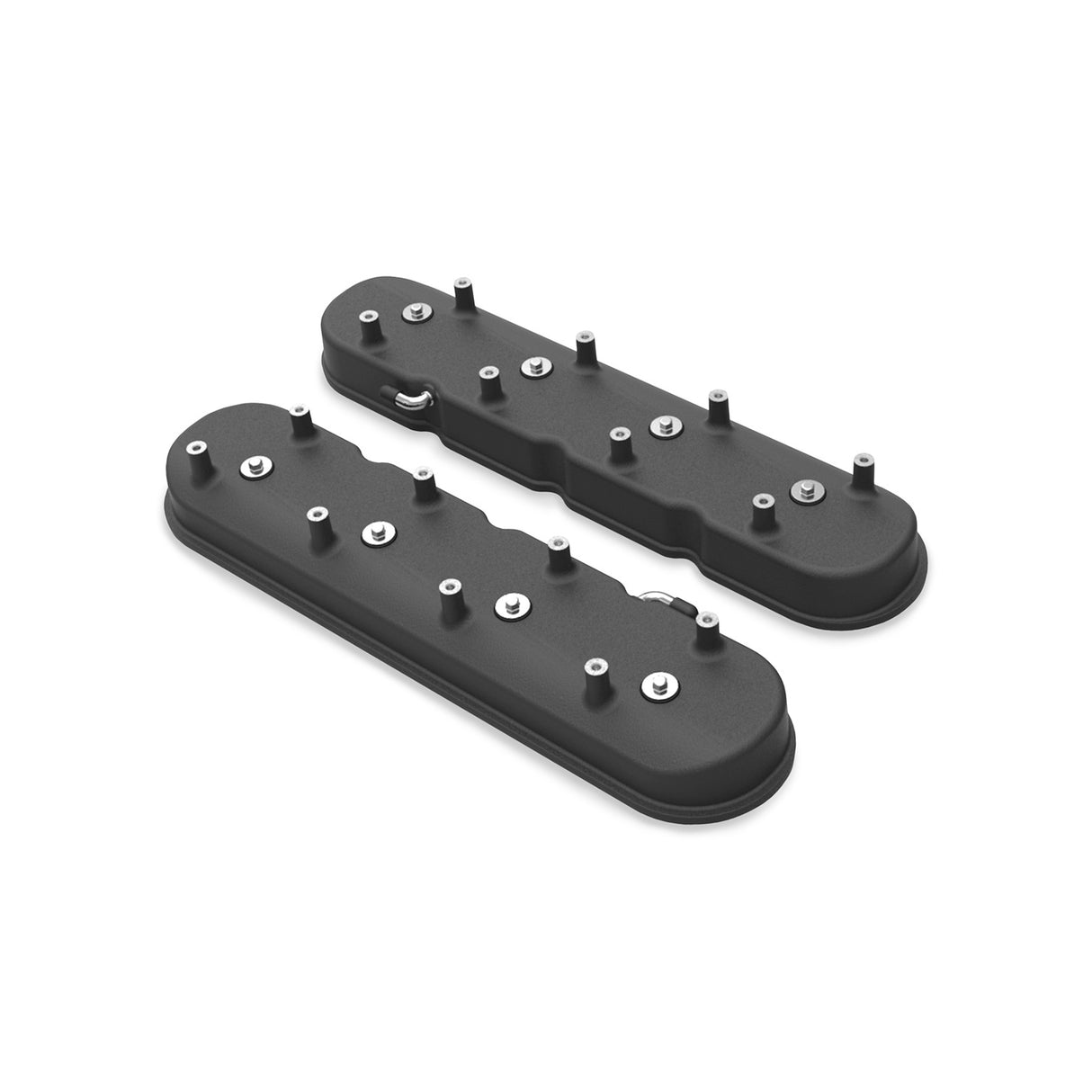 Holley 241-97 Tall LS Valve Covers for Dry Sump Applications - Satin Black