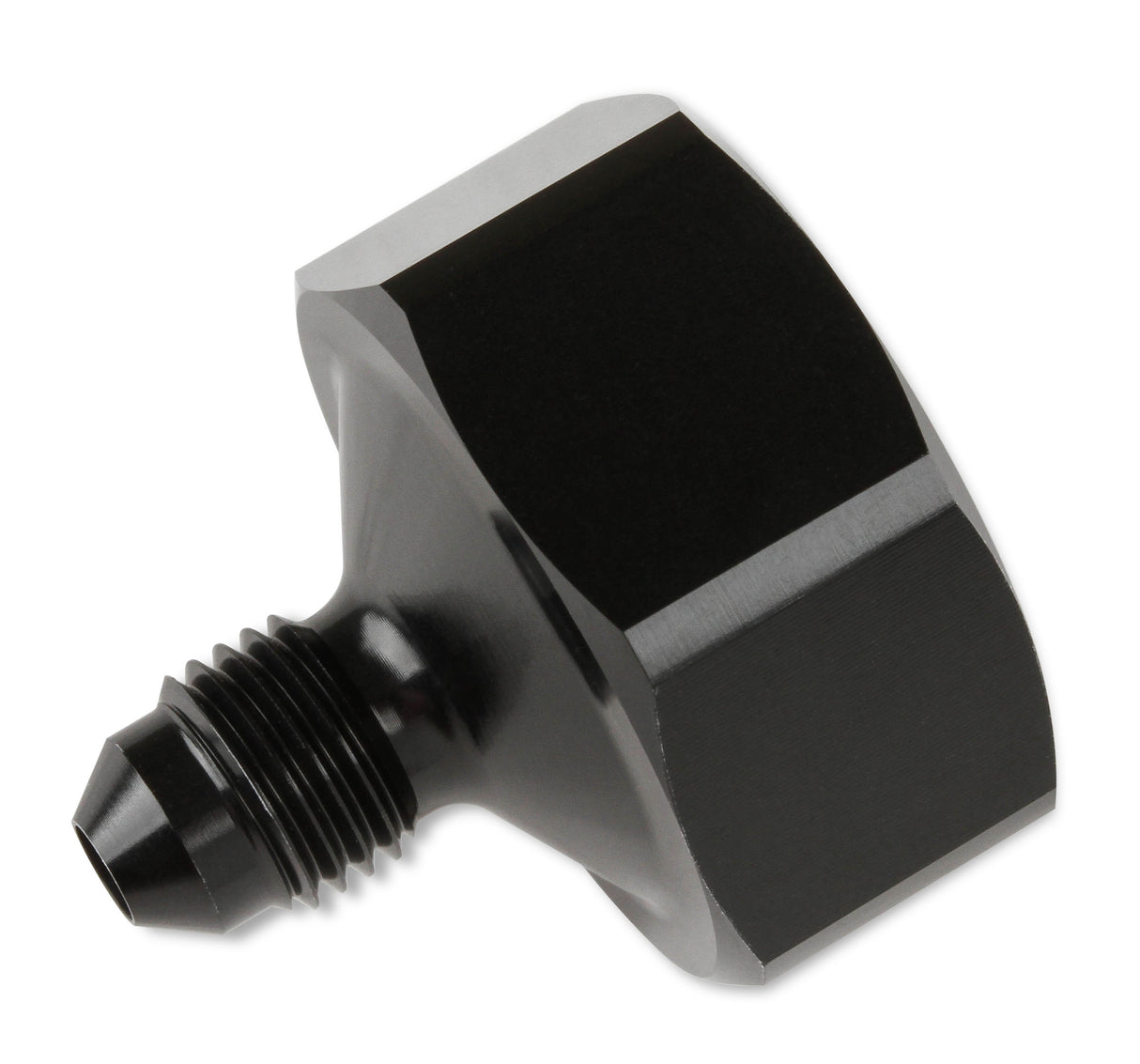 NOS Black T7075 aluminum 4AN-660 Bottle Nut Adapter - 16221NOS