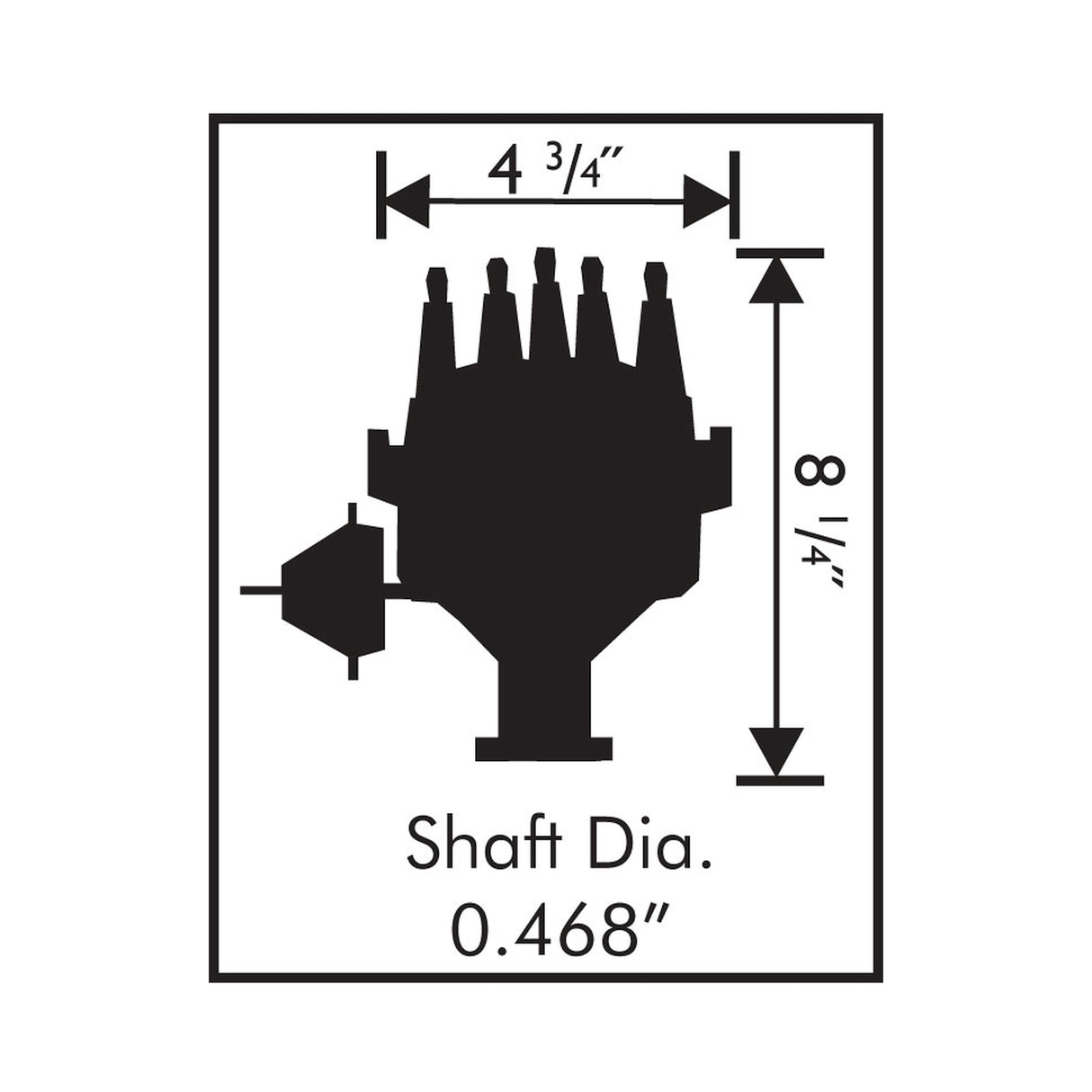 MSD Ford 289/302 Ready-To-Run Distributor, Steel Gear - 83521