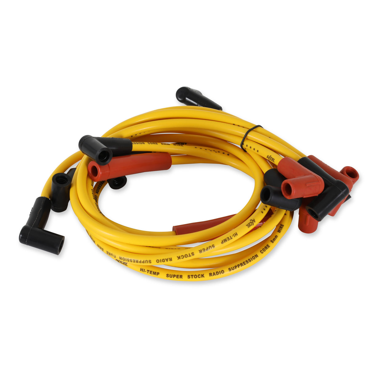 ACCEL Spark Plug Wire Set- Super Stock Graphite Core 8mm-Chevy/GMC/Olds 4.3L V6-Yellow - 4093