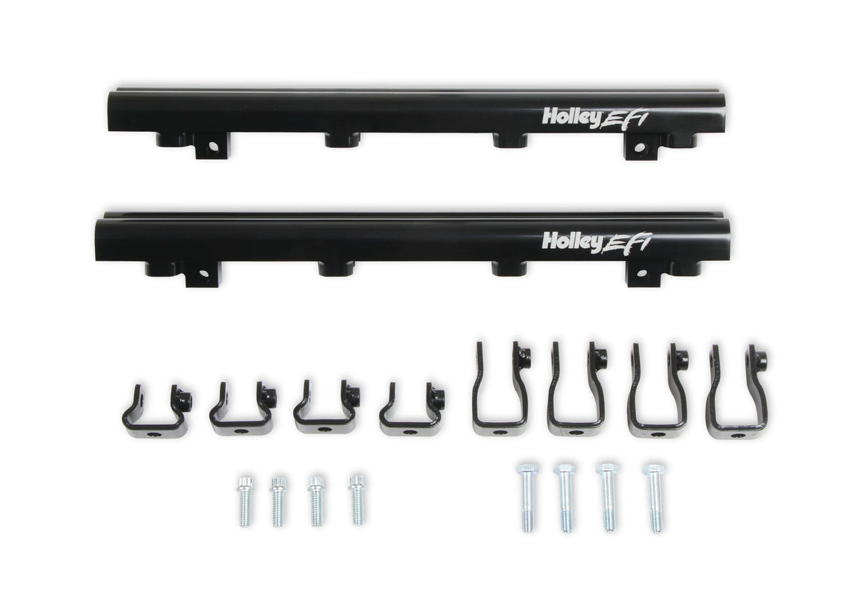 Holley 534-261 Replacement Fuel Rail Kit For Lo-Ram Dual Injector Manifolds