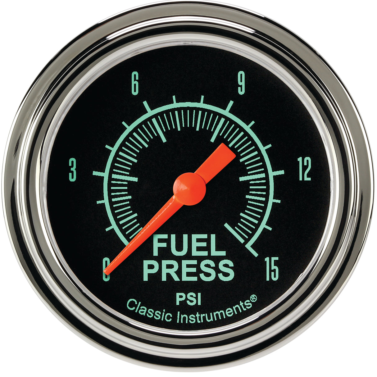 Classic Instruments G/Stock 2-5/8" Fuel Pressure Gauge (15 PSI) - GS345SLF