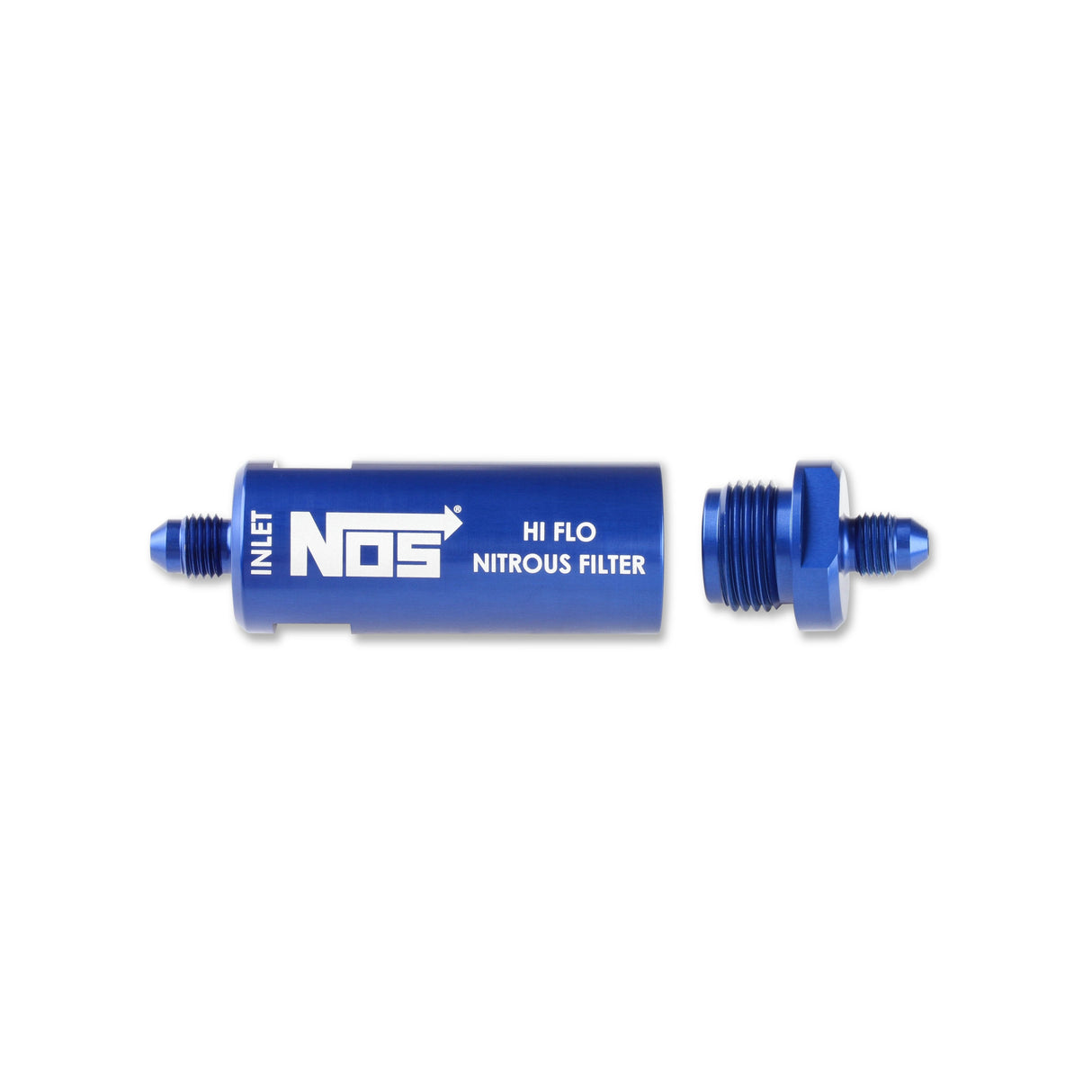 NOS In-Line Hi-Flow Nitrous Filter, 4AN - Blue - 15551NOS