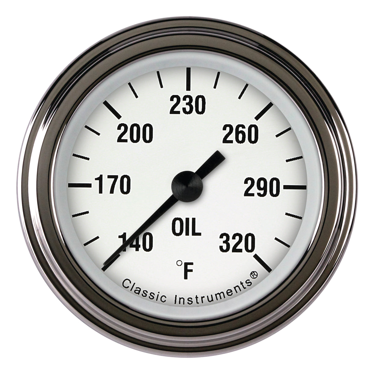 Classic Instruments White Hot 2 1/8" Oil Temperature Gauge - WH128SLF