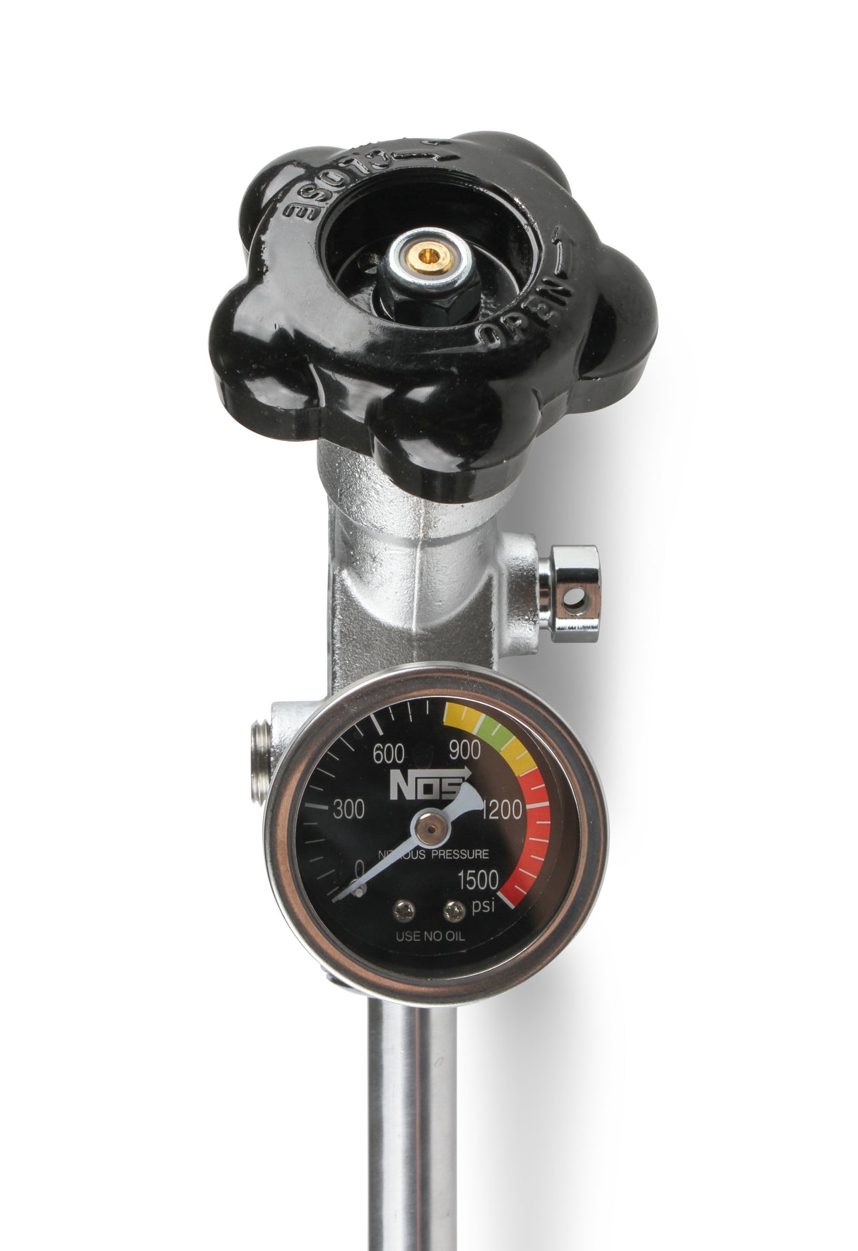 NOS 10 lb. Bottle Super Hi-Flow Valve Assembly with Siphon Tube and Black Gauge - 16137ABNOS