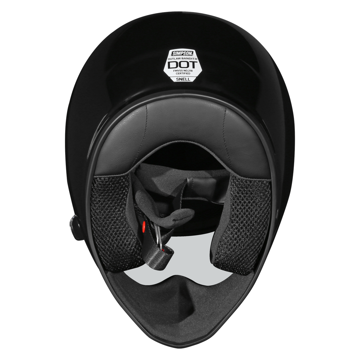 Simpson Motorcycle Outlaw Bandit 3.0 Helmet - Black SM - OB32SM