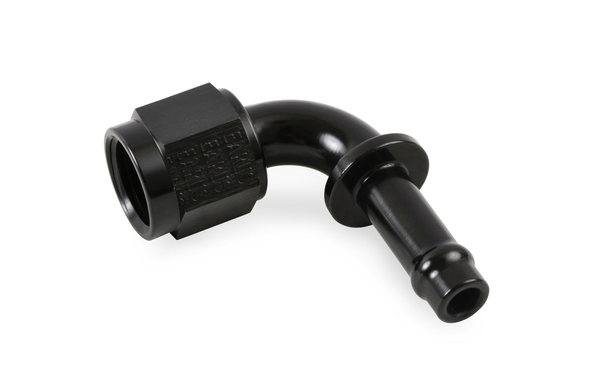 MSD Atomic, 6AN Fitting 90 Degree, Socketless, Black - 2935
