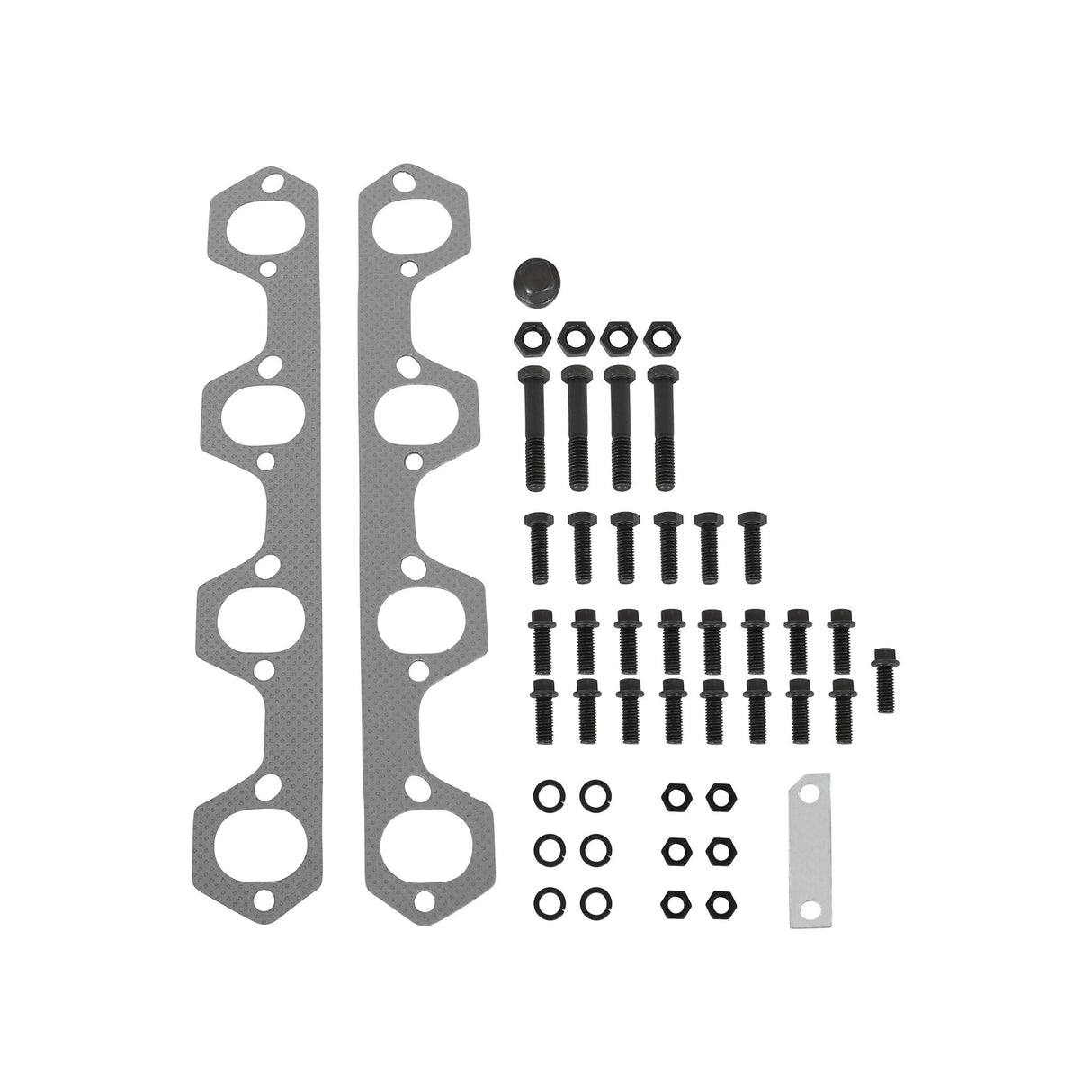 Flowtech Shorty Headers - Black Painted - 91668FLT