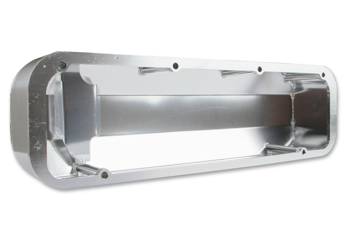 Mr Gasket Fabricated Aluminum Valve Covers - Silver Finish - 6874G