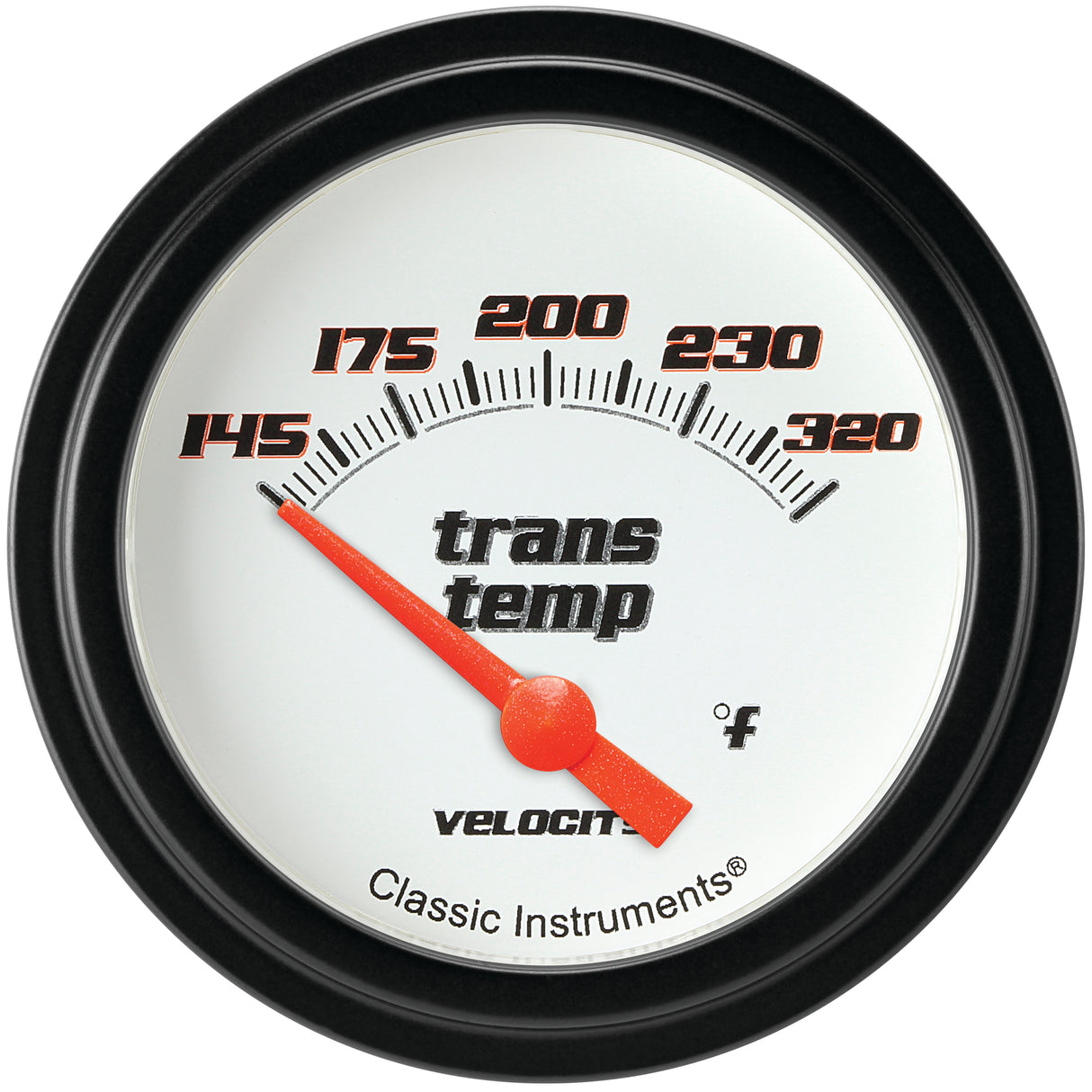Classic Instruments Velocity White 2-5/8" Transmission Temperature Gauge - VS227WBLF