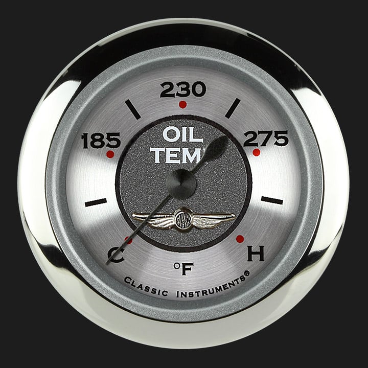 Classic Instruments All American 2 1/8" Oil Temperature Gauge - AW128SRC