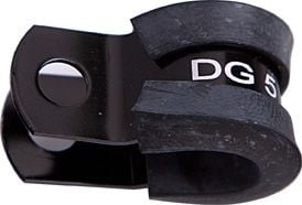Aeroflow Cushioned P-Clamps 7/16" (11.1mm) I.D - Black Finish (AF158-07BLK) AF158-07BLK