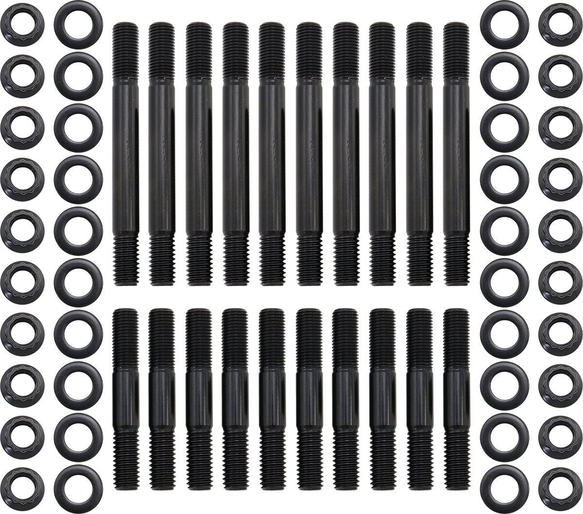 Aeroflow Small Block Chev 350 4 Bolt Main Stud Kit with Large Journal (AF37-2202) AF37-2202
