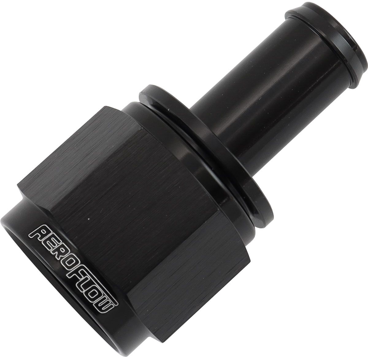Aeroflow Straight Hose Barb 1/2" to -10AN Female (AF411-10-08BLK) AF411-10-08BLK
