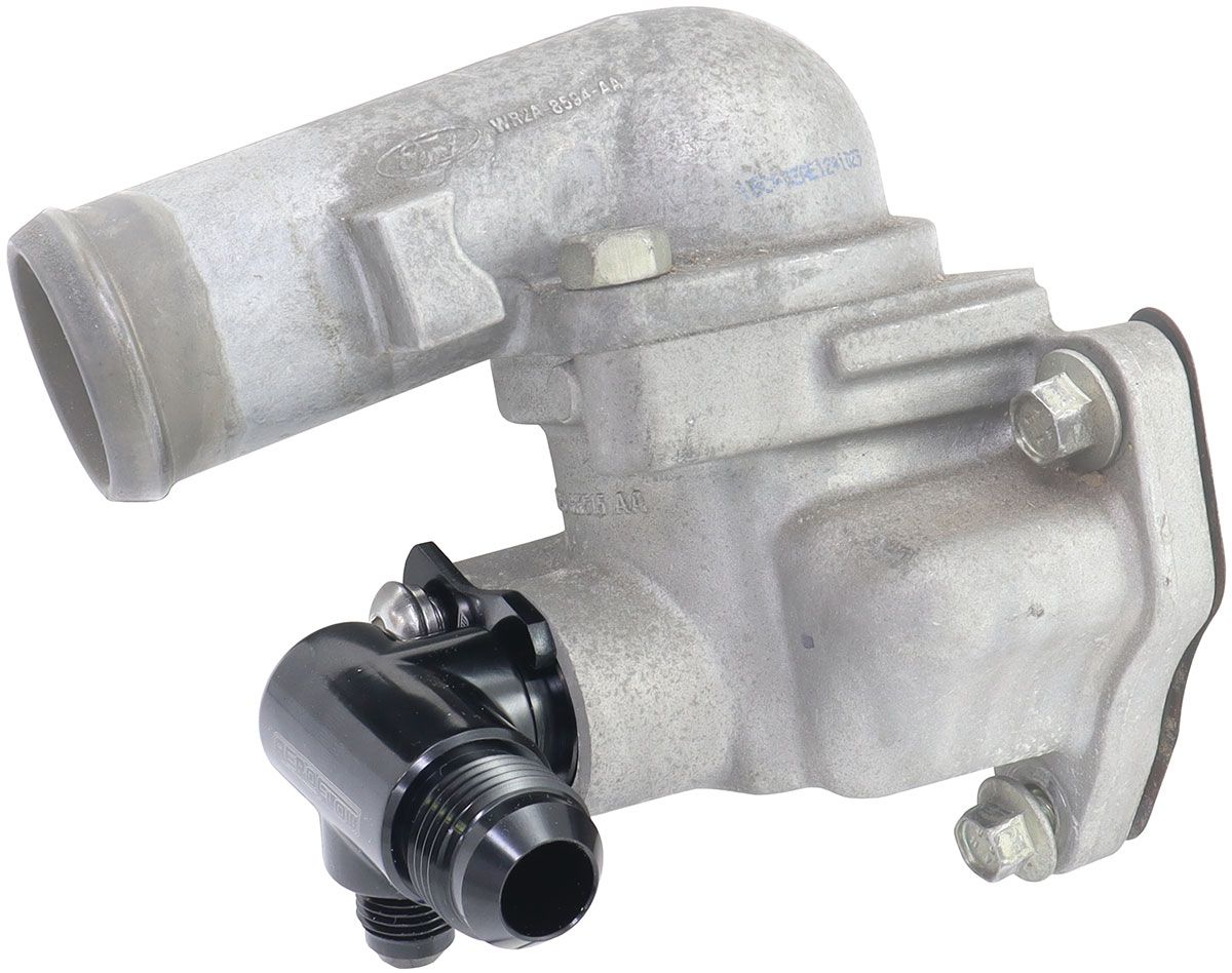 Aeroflow Ford Falcon BA - BF - FG Billet Thermostat Housing Tee Press in Adapter (AF64-4046BLK)