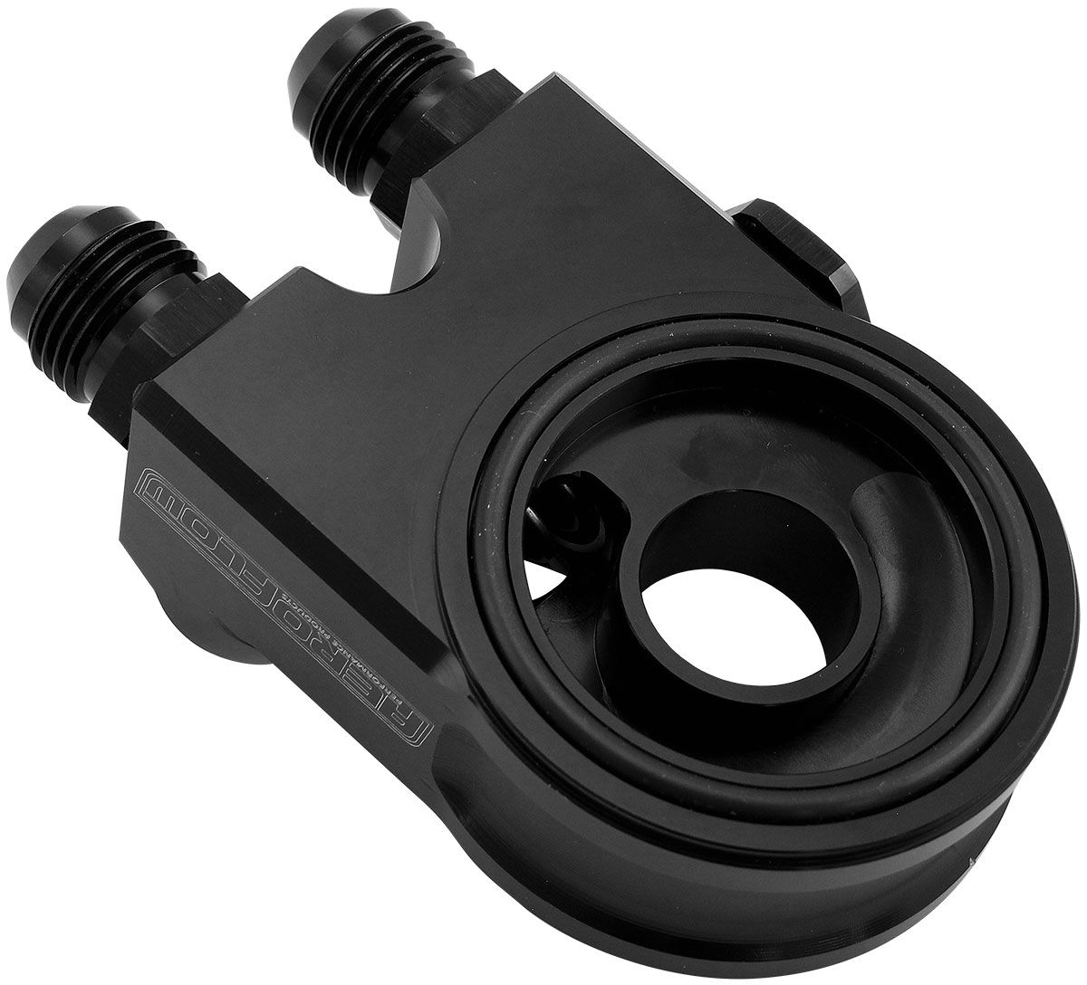 Aeroflow Billet Aluminium Subaru EJ Dual Port Remote Filter & Oil Thermostat (AF64-4114)