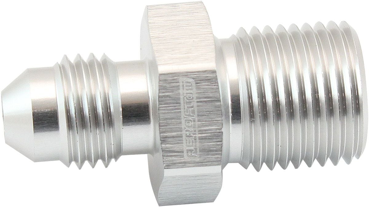 Aeroflow Metric to Male Flare Adapter M14 x 1.25mm to -6AN (AF742-06S) AF742-06S