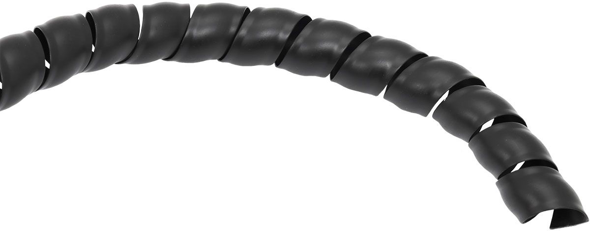 Aeroflow 18.3mm ID Spiral Wrap Black Cover - 1 Meter Length (AF91-9807)