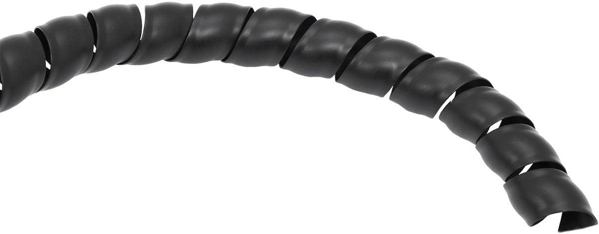 Aeroflow 6.3mm ID Spiral Wrap Black Cover - 3.7 Meter Length (AF91-9850)