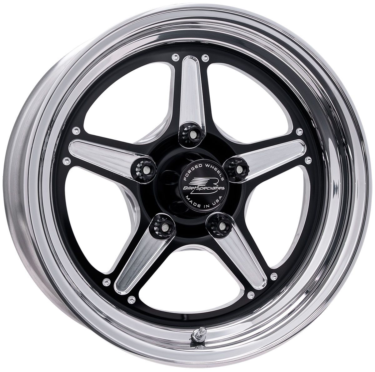 Billet Specialties Street Lite Wheel 15x 8" Wheel, Black (BSBRS23580L6135) BSBRS23580L6135
