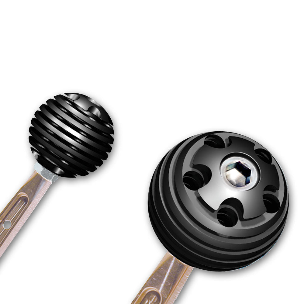 Longacre Billet Aluminum Shifter Ball - 3/8"-16 thread - 2" Diameter - 52-22601