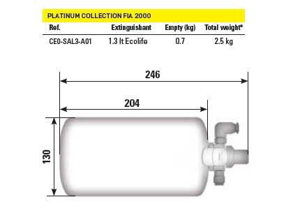 OMP Extinguisher System CEFAL3- In stock late November
