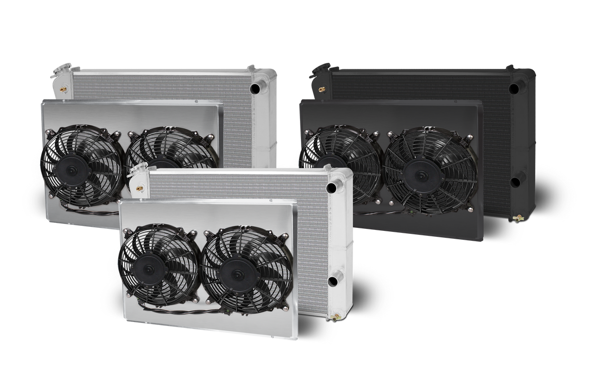 AFCO 1978-81 Lemans 1978-87 Monte Carlo Lsx Double Pass Aluminum Radiator and Shroud - 84258-B-SP-N 84258-S-DS-Y