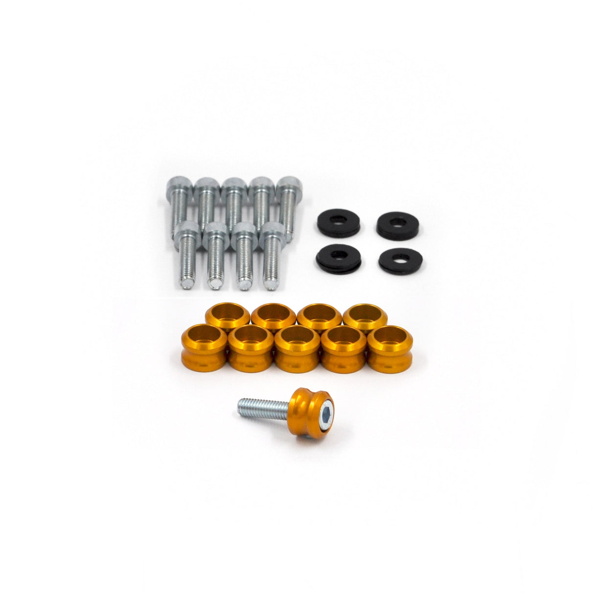 Rocker Cover Dress-Up Kit for Nissan RB20E, RB30E and RB30ET Engines 072-010 GOLD
