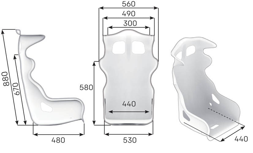 OMP Seat HTE XL R