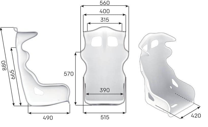 OMP Seat HTE R 400 Black
