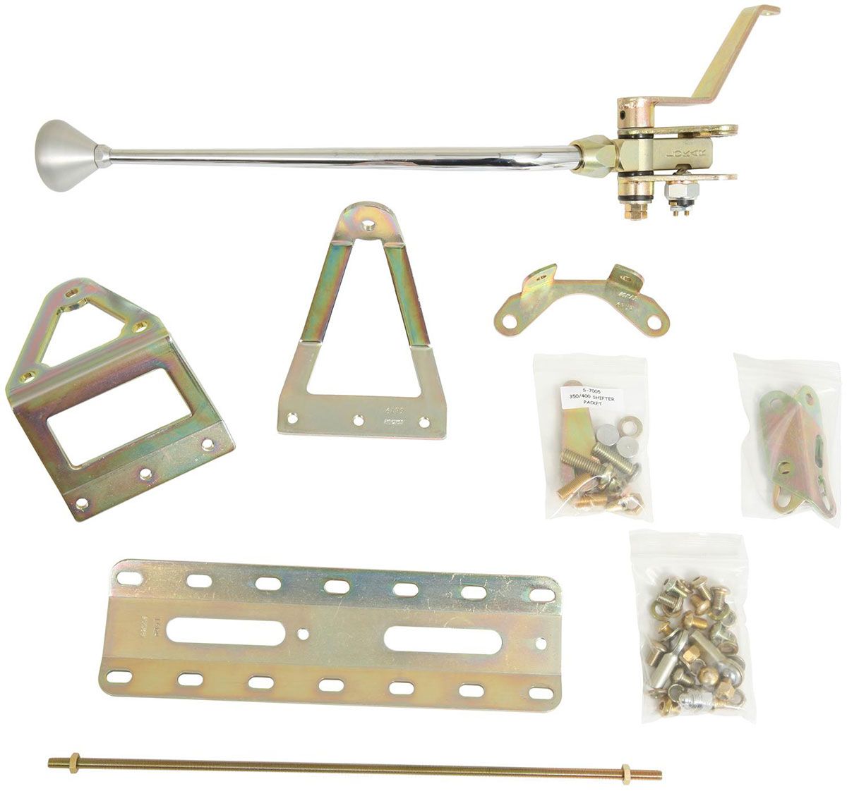 Lokar Single Bend 12" Shifter with Brushed Mushroom Knob (LK-CM350CM) LK-CM350CM