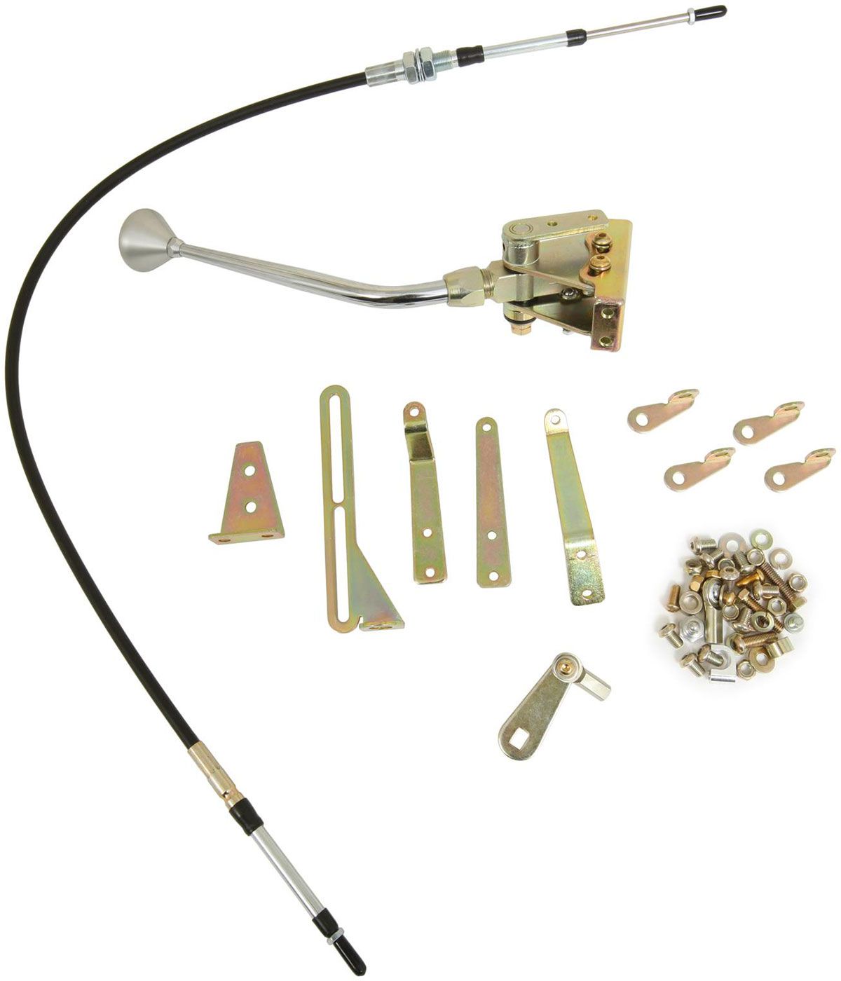Lokar Cable Operated 12" Shifter with Mushroom Knob (LK-CO350CM) LK-CO350CM