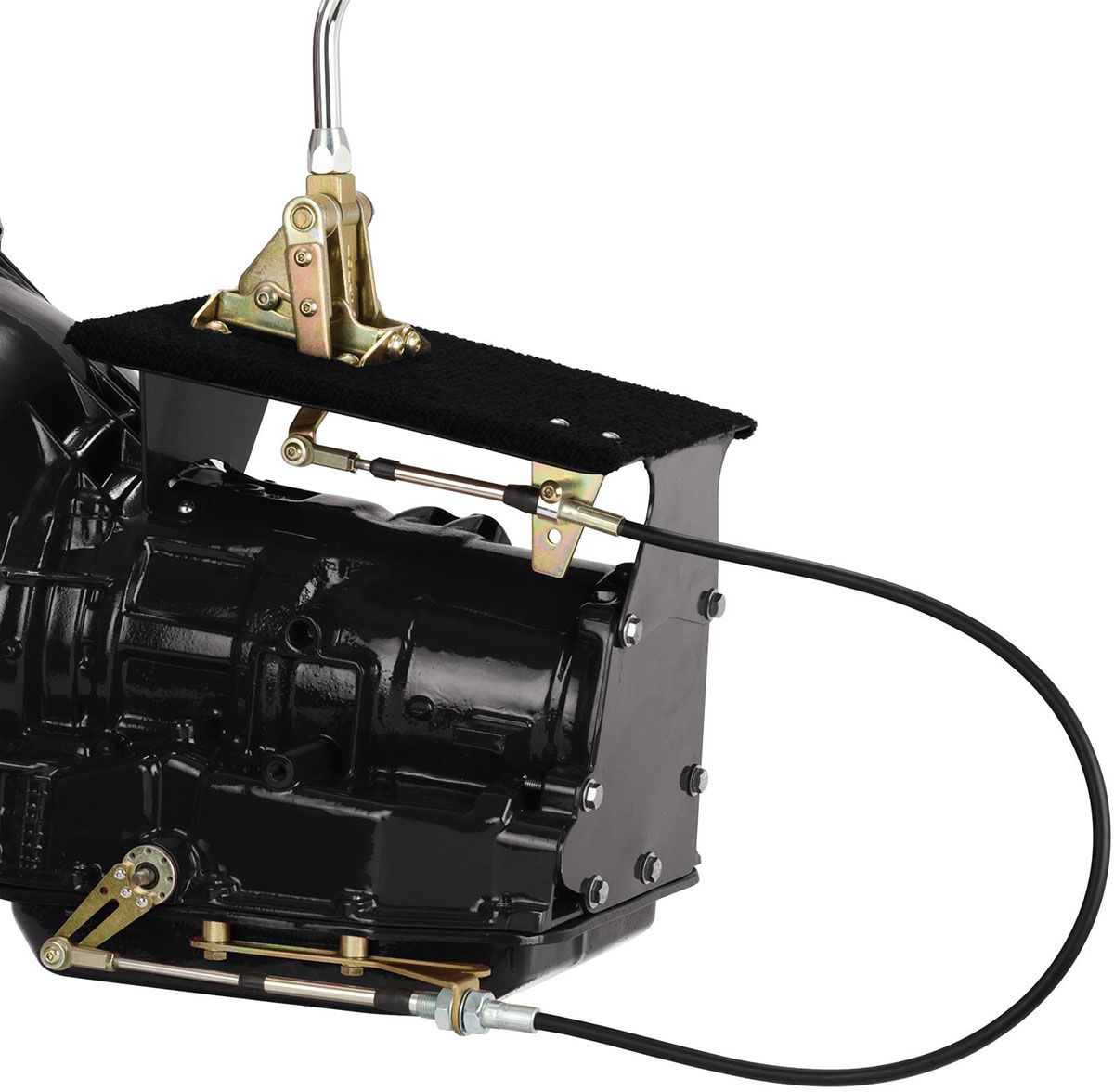 Lokar 10" Cable Operated Automatic Gear Stick with Mushroom Gear Knob (LK-CO350DM) LK-CO350DM