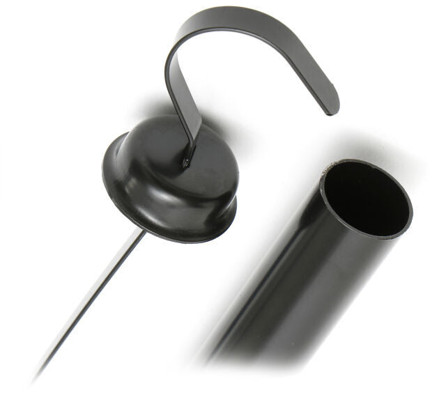 Proflow Transmission Dipstick and tube, Steel, Black, TH350, 34 in. Length, Each - PFE-R4994BK