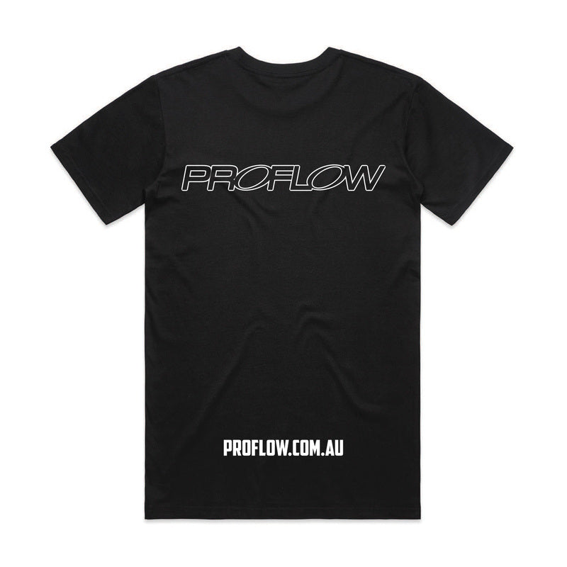 Proflow Logo T-Shirt, Cotton, Black, Men's - PFE-TSHIRT2 PFE-TSHIRT2