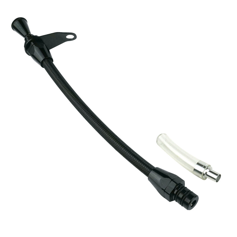 Proflow Transmission Dipstick, Braided Stainless Black , Billet Handle,, Transmission Mount, For Chrysler, 727, Each - PFE-XTD-3727TM PFE-XTD-3727TM