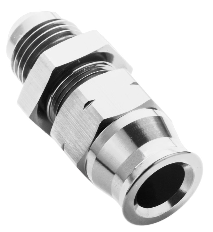 Proflow 3/8in. Tube To Male -06AN Hose End Aluminium Tube Adaptor, Polished - PFE108-06HP PFE108-06HP