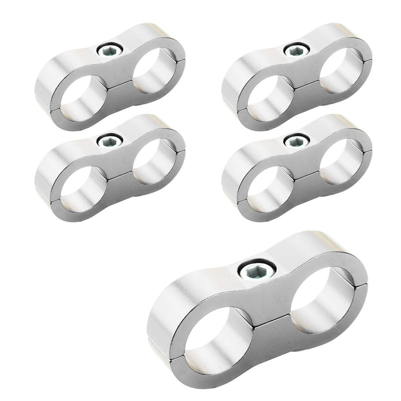 Proflow Aluminium Hose & Tubing Clamp Separators, 5 pack, Clamp 27.8mm ID Hole, Silver - PFE156-17P PFE156-17P