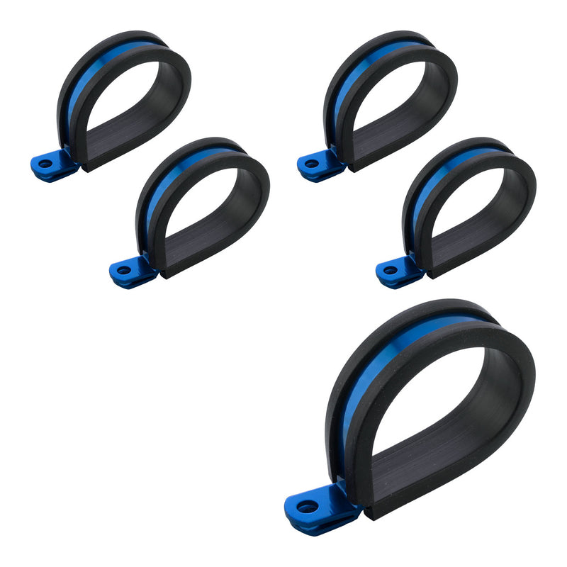 Proflow Cushioned Hose Mounting P-Clamp, 19mm, Blue, 5 Pack - PFE158-12B PFE158-12B