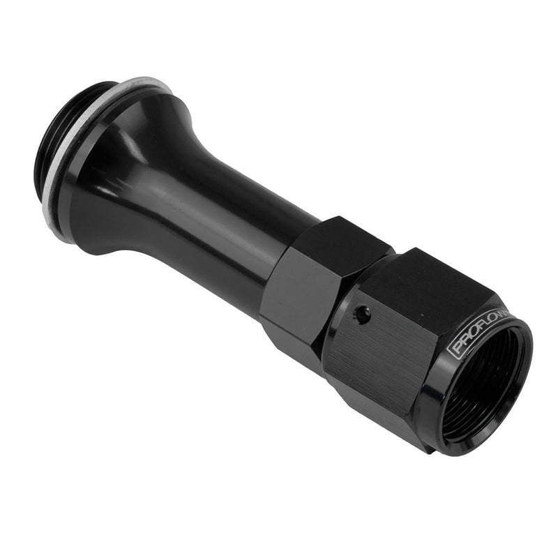 Proflow Carburettor Inlet Hose End Female -06AN To 7/8 x 20 For Holley 3in, Black - PFE160-6-1BK PFE160-6-1BK